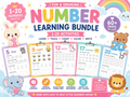 Number Learning Bundle for Kids | 50 Printable Number Activities | Number Tracing Worksheets | Counting & Matching Games