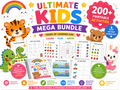 Ultimate Kids Mega Bundle | 200+ Printable Activities for Kids | Coloring Pages, Worksheets, Tracing, Mazes, Busy Book, Preschool Learning Pack | Instant Download PDF